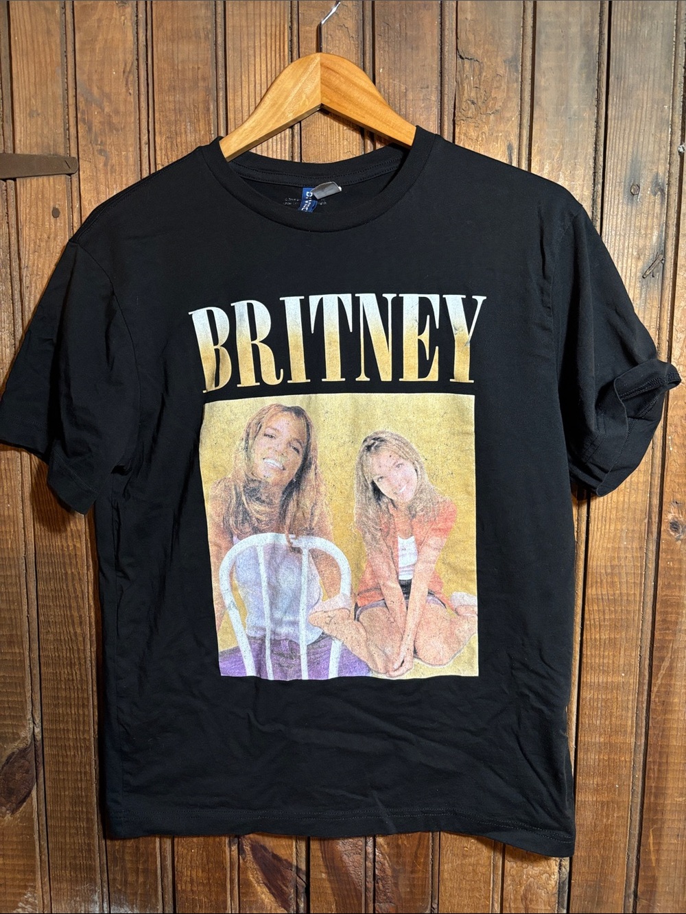 Black 'Britney'Spears Graphic  Tee